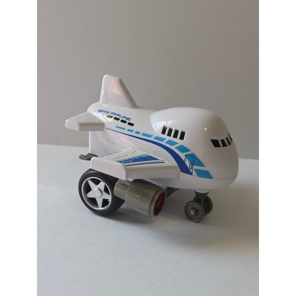NKOK Sky Airline Toy Airplane White Blue Jet Vehicle Item 26018 2018